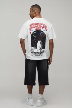 T-shirt Oversize Effet Délavé Vintage Imprimé Licence Fleetwood Mac