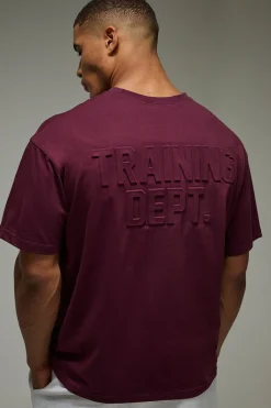 T-shirt oversize embossé Training Dept