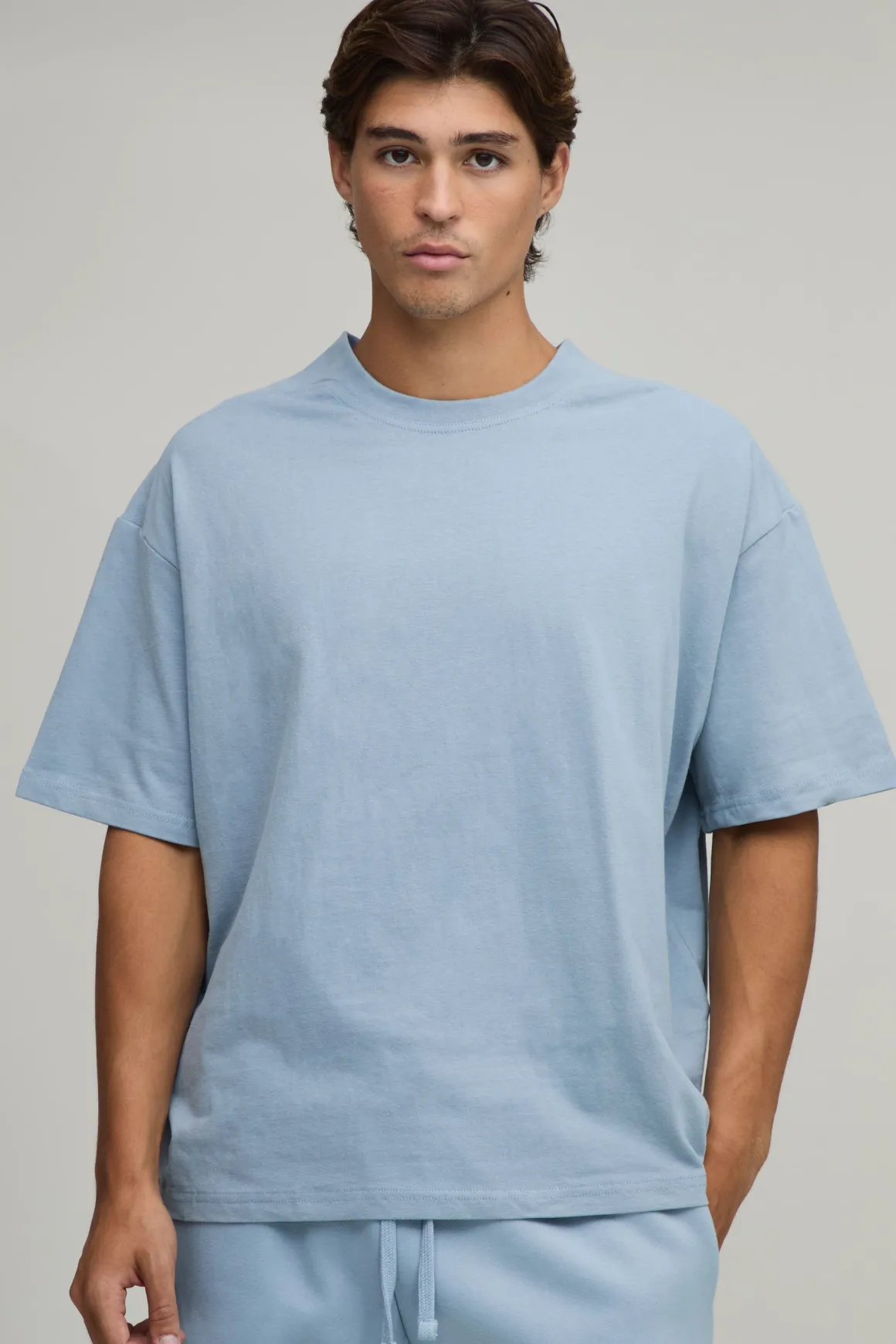 T-shirt Oversize En Coton Épais Toucher Doux
