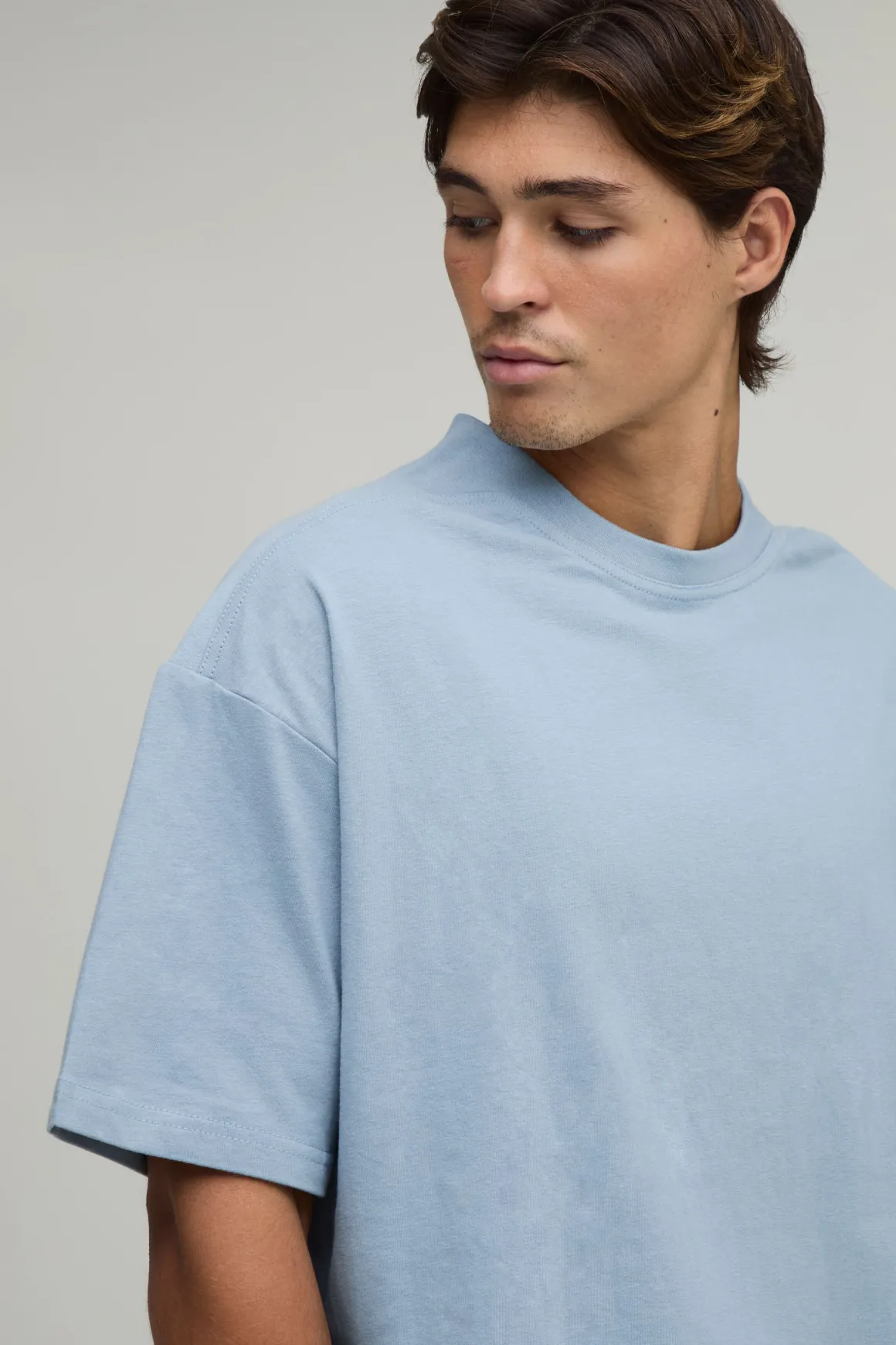 T-shirt Oversize En Coton Épais Toucher Doux