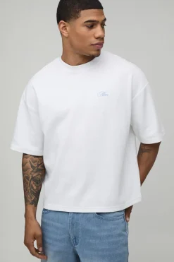 T-shirt Oversize En Interlock Avec Broderie Boat Hire
