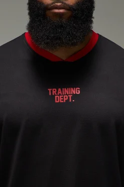 T-shirt Oversize À Finitions Contrastées Training Dept