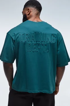 boohooMAN T-shirt Oversize Gaufré Training Dept<Femme Tout Afficher Activewear|Athleisure