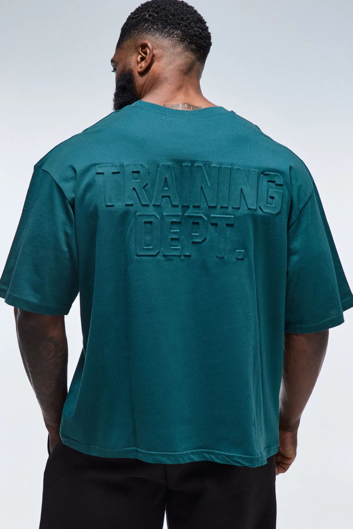 boohooMAN T-shirt Oversize Gaufré Training Dept<Femme Tout Afficher Activewear|Athleisure