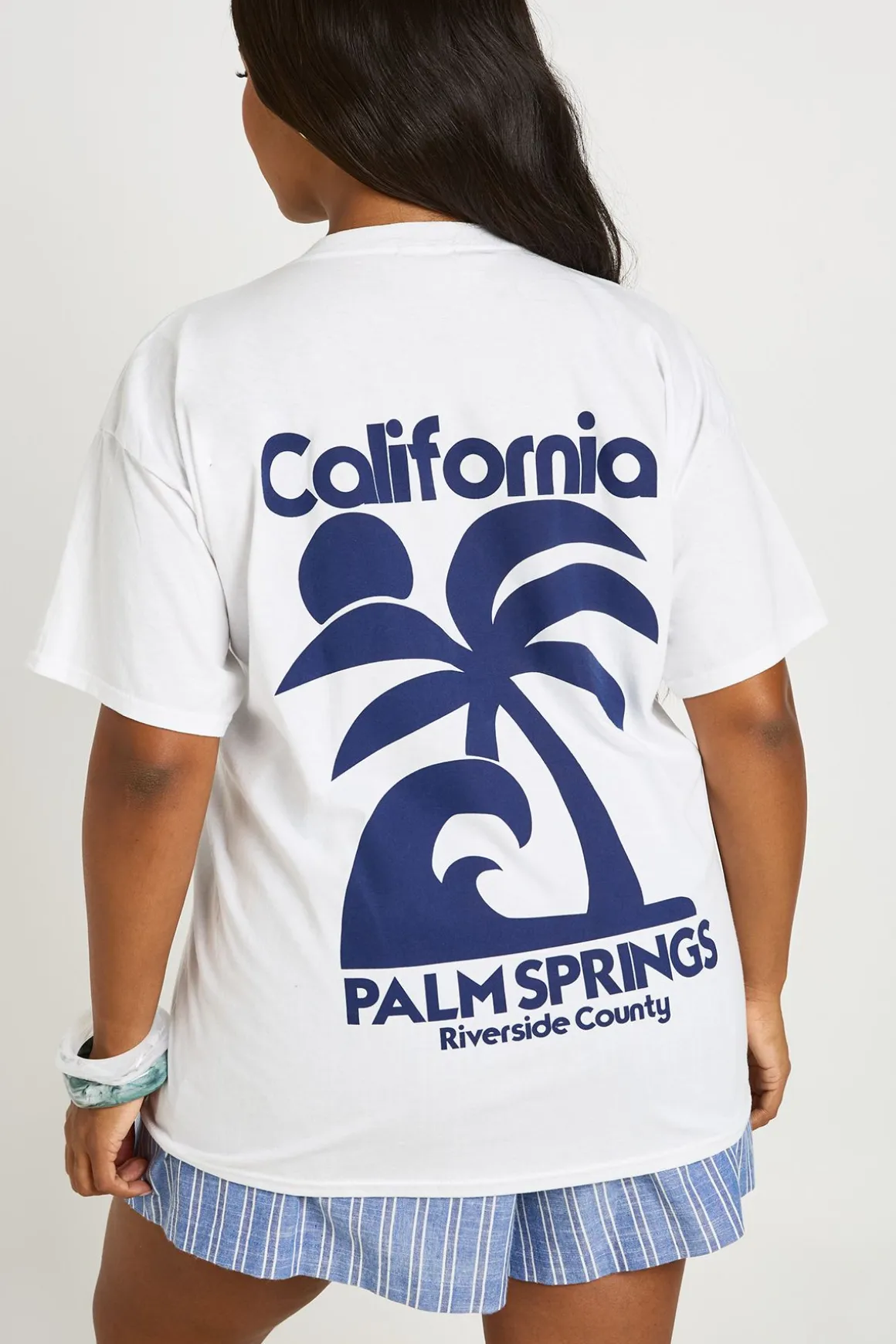T-shirt Oversize Grande Taille California Palm Springs