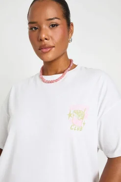 boohoo T-shirt Oversize Grande Taille Club Des Amoureux Du Matcha<Femme Tops