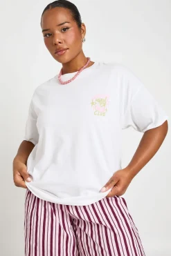 boohoo T-shirt Oversize Grande Taille Club Des Amoureux Du Matcha<Femme Tops