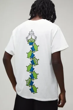 boohooMAN T-shirt Oversize Imprimé Aliens Toy Story Pixar Sous Licence<Homme Nouveautés Grande Taille|Tout Afficher