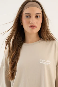 T-shirt Oversize Imprimé Bien-être Et Sports Outdoor Dsgn Studio