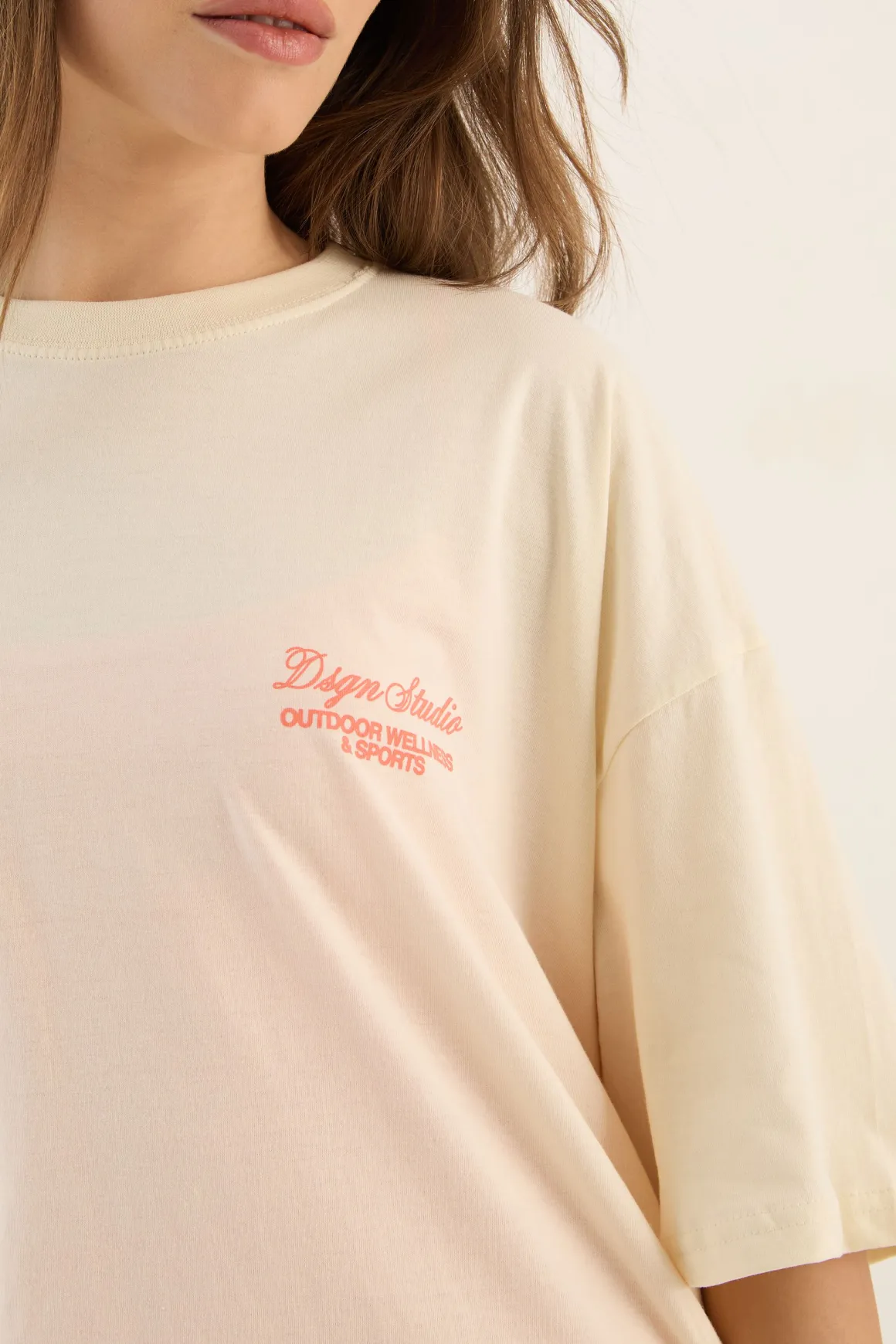 T-shirt Oversize Imprimé Bien-être En Plein Air Et Sports Dsgn Studio