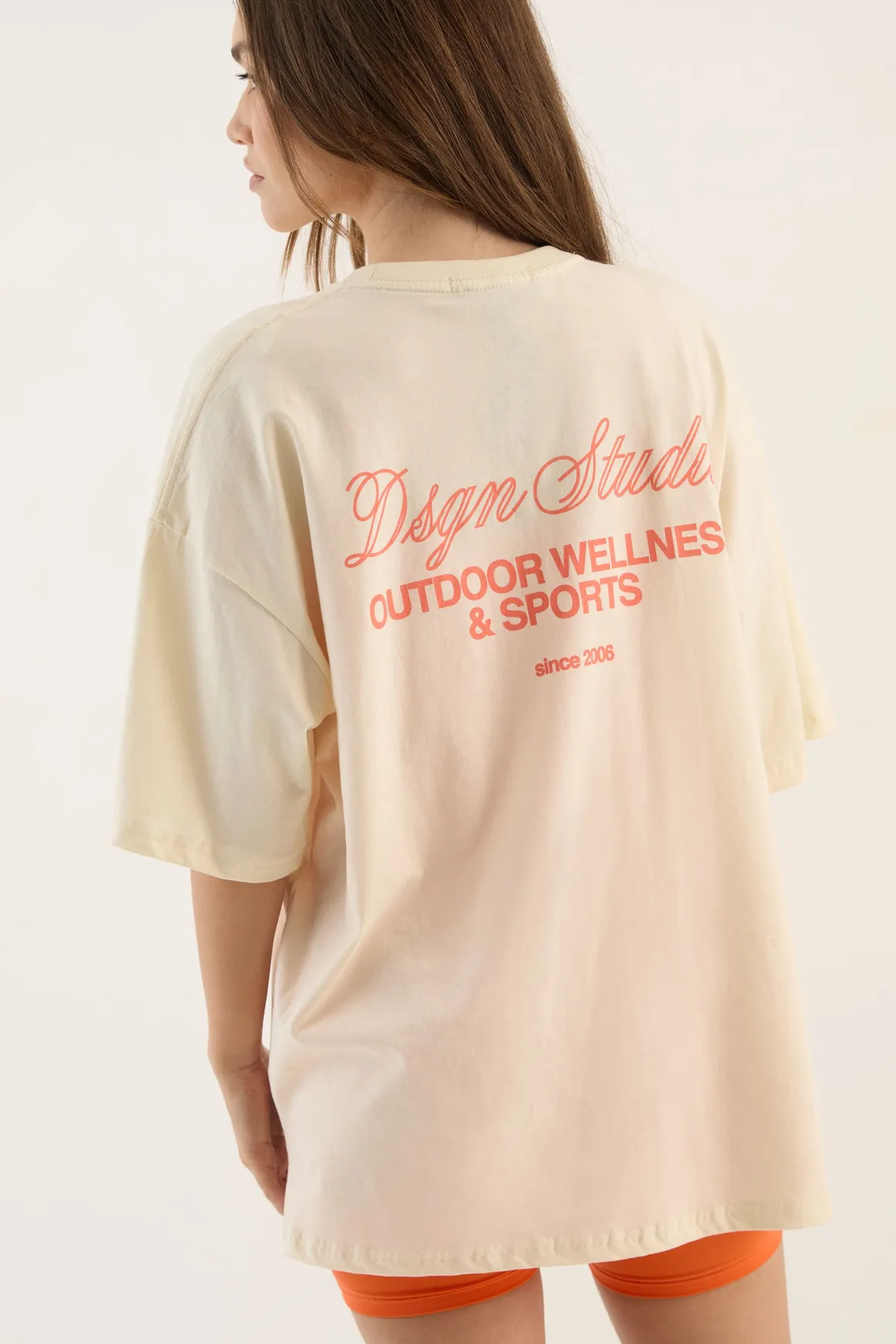T-shirt Oversize Imprimé Bien-être En Plein Air Et Sports Dsgn Studio