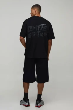 T-shirt Oversize À Imprimé Brillant Édition Limitée
