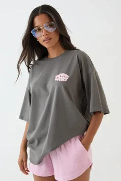 T-shirt Oversize À Imprimé Bulles Sport Dsgn Studio