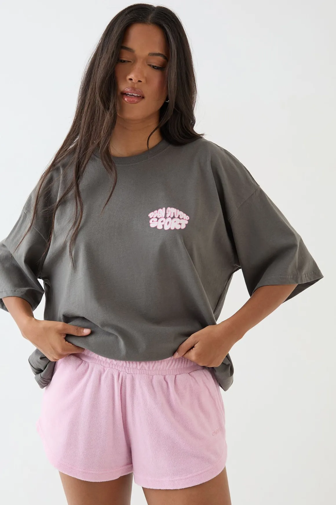 T-shirt Oversize À Imprimé Bulles Sport Dsgn Studio