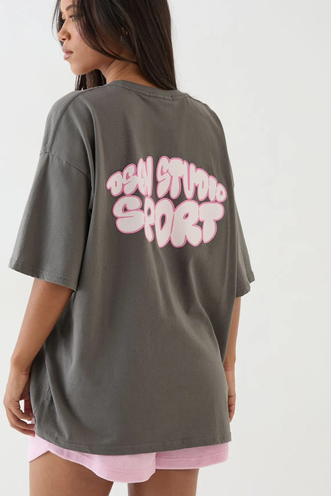 T-shirt Oversize À Imprimé Bulles Sport Dsgn Studio