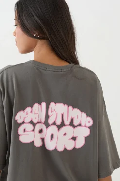 T-shirt Oversize À Imprimé Bulles Sport Dsgn Studio
