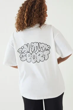 T-shirt Oversize Imprimé Bulles À Pois Dsgn Studio
