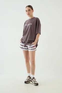 T-shirt Oversize Imprimé Club Santé Et Bien-être Dsgn Studio