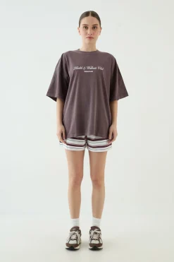 T-shirt Oversize Imprimé Club Santé Et Bien-être Dsgn Studio