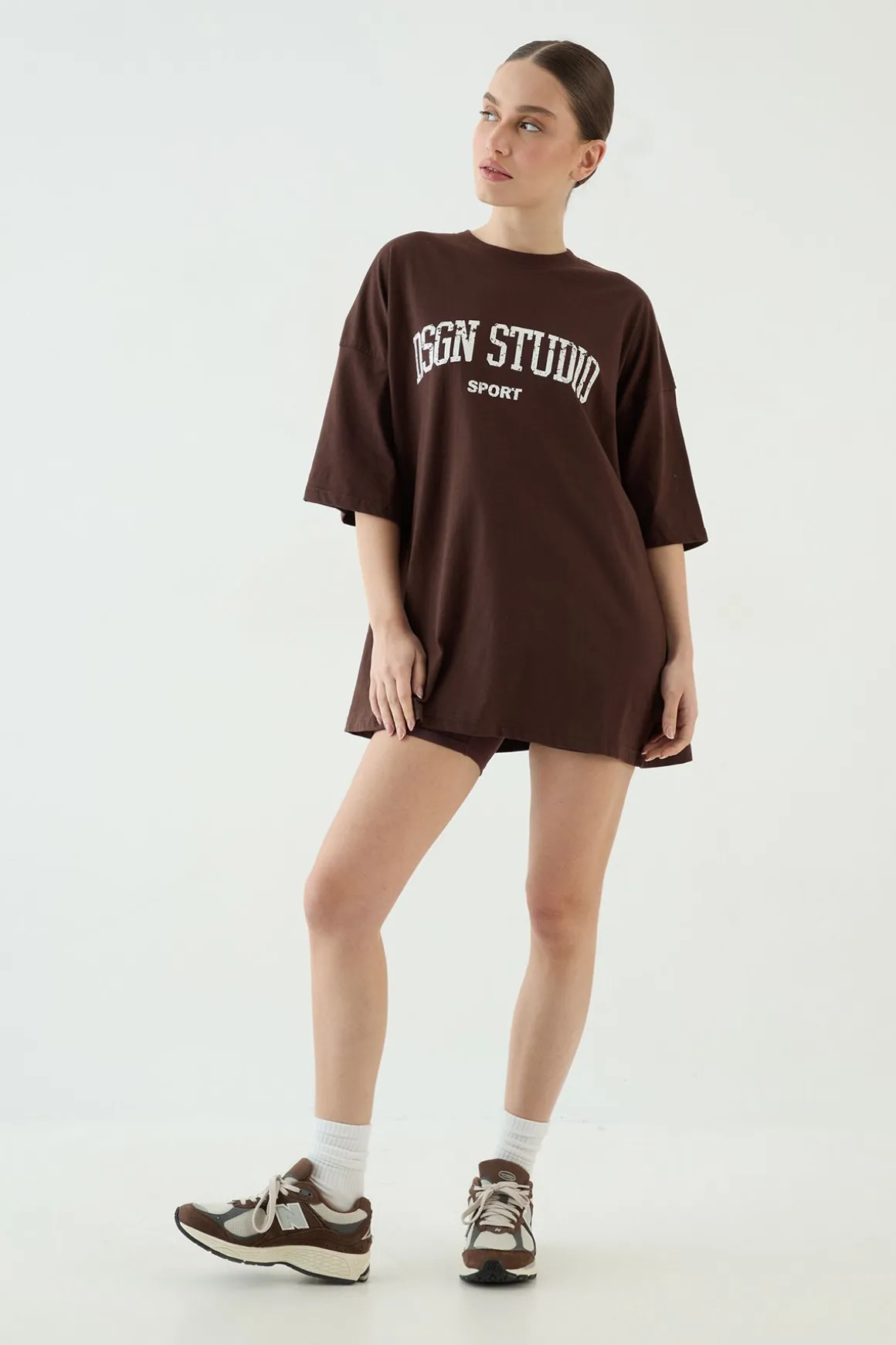 T-shirt Oversize Imprimé Collegiate Dsgn Studio