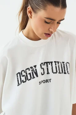 T-shirt Oversize Imprimé Collegiate Dsgn Studio