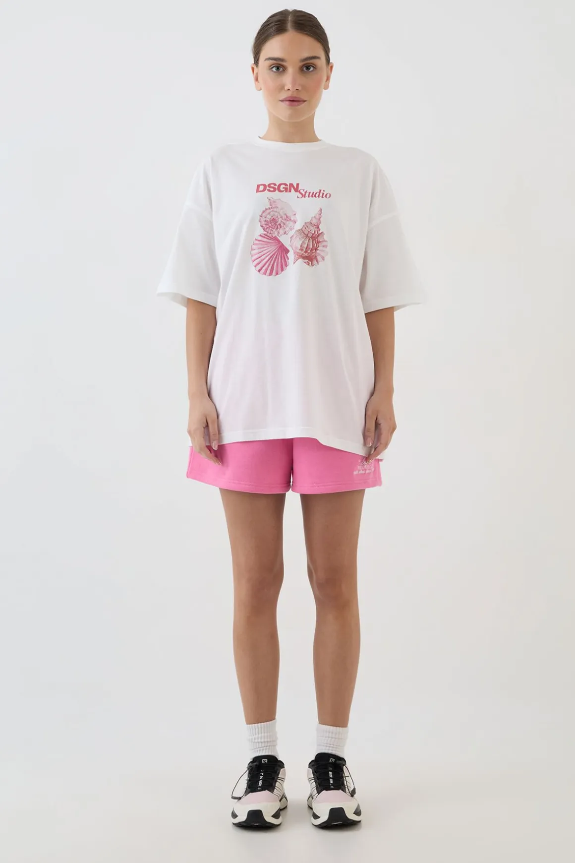 T-shirt Oversize À Imprimé Coquillage Dsgn Studio