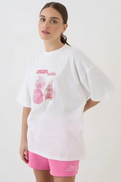 T-shirt Oversize À Imprimé Coquillage Dsgn Studio