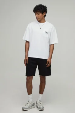 T-shirt Oversize À Imprimé Cosmopolite Avec Poche