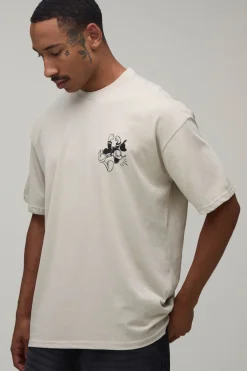 boohooMAN T-shirt Oversize Imprimé Donald Duck Sous Licence<Homme T-Shirts Impriméstendances|T-Shirts