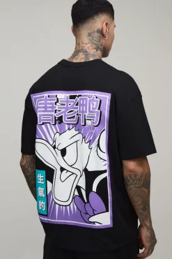 T-shirt Oversize Imprimé Donald Duck Sous Licence Grande Taille
