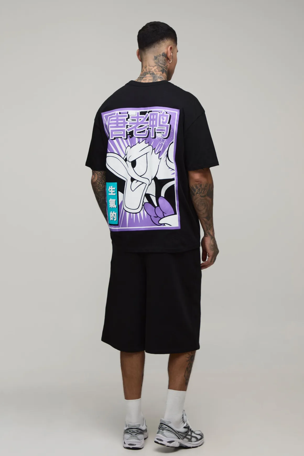 T-shirt Oversize Imprimé Donald Duck Sous Licence Grande Taille