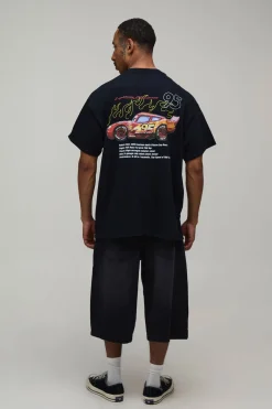 T-shirt Oversize Imprimé Flash McQueen Sous Licence