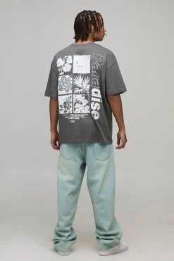 T-Shirt Oversize à Imprimé Floral Paradise
