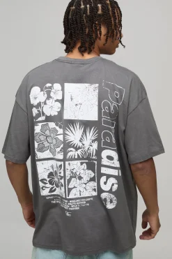 T-Shirt Oversize à Imprimé Floral Paradise