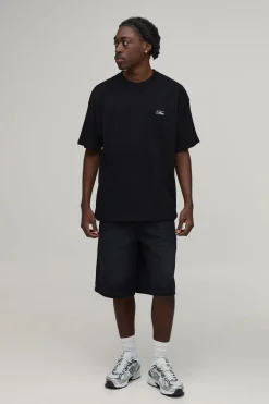boohooMAN T-shirt Oversize À Imprimé Floral Au Dos<Homme Nouveautés Grande Taille|Tout Afficher