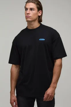 T-shirt Oversize À Imprimé Floral Graphique Au Dos