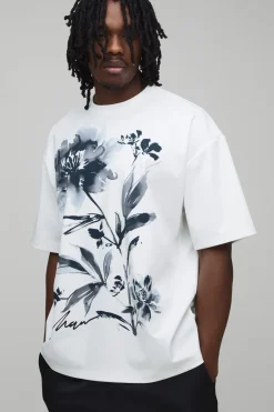 T-shirt Oversize À Imprimé Floral Tall
