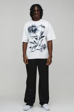 T-shirt Oversize À Imprimé Floral Tall