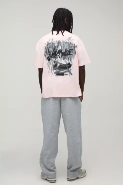 T-shirt Oversize Imprimé Graffiti Spray