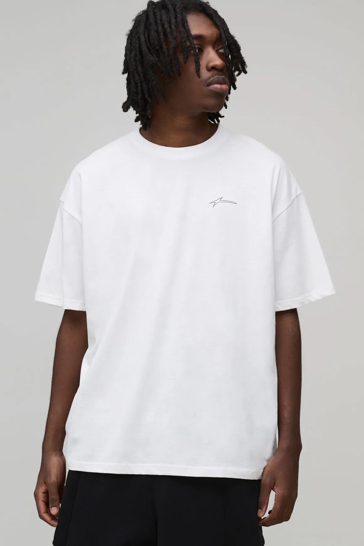 T-shirt oversize imprimé graffiti BHM