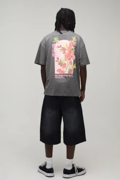 boohooMAN T-shirt Oversize Imprimé Kyoto<Homme T-Shirts Impriméstendances|T-Shirts