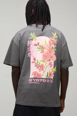 boohooMAN T-shirt Oversize Imprimé Kyoto<Homme T-Shirts Impriméstendances|T-Shirts