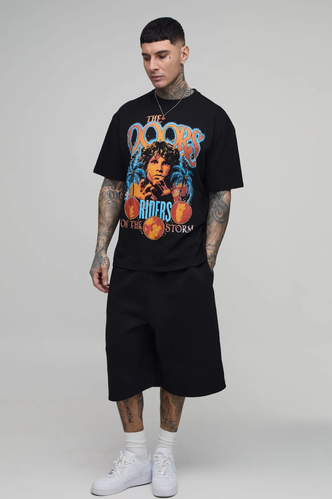 T-shirt Oversize Imprimé Licence The Doors Pour Homme Grand
