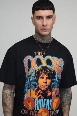 T-shirt Oversize Imprimé Licence The Doors Pour Homme Grand
