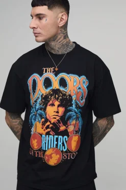 T-shirt Oversize Imprimé Licence The Doors Pour Homme Grand