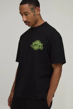 boohooMAN T-shirt Oversize Imprimé Licence Tortues Ninja Colonne Vertébrale<Homme T-Shirts Impriméstendances|T-Shirts