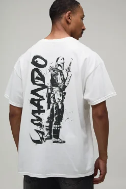 boohooMAN T-shirt Oversize Imprimé Licence Mandalorian<Homme T-Shirts Impriméstendances|T-Shirts