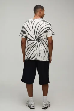 T-shirt Oversize Imprimé Licence ACDC Tie Dye