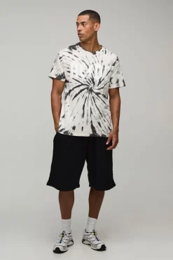 T-shirt Oversize Imprimé Licence ACDC Tie Dye