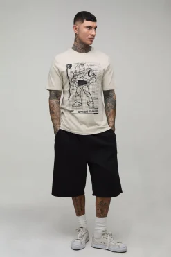 T-shirt Oversize À Imprimé Licence Buzz Sketch Tall